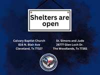 Shelters are open