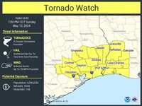 Tornado Watch issued May 12 at 12:32PM CDT until May 12 at 7:00PM