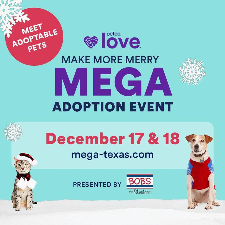 Petco Love Teams Up with Montgomery County Animal Services and Animal Welfare Organizations to Find Homes for 7,000+ Pets In Need Across Texas, Dec 17