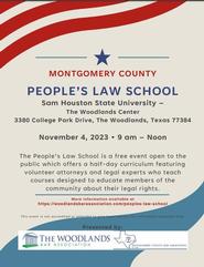 “People’s Law School” to Feature Volunteer Attorneys and Legal Experts to Educate the Community about the Legal System and their Rights on Nov. 4.