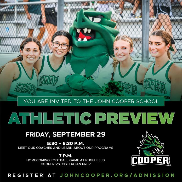 The John Cooper School Athletic Preview provides a Fun Family Night