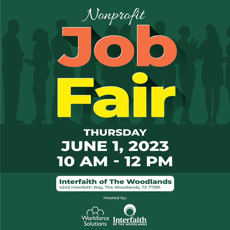 Interfaith of The Woodlands and Workforce Solutions to host Non-Profit Job Fair on June 1