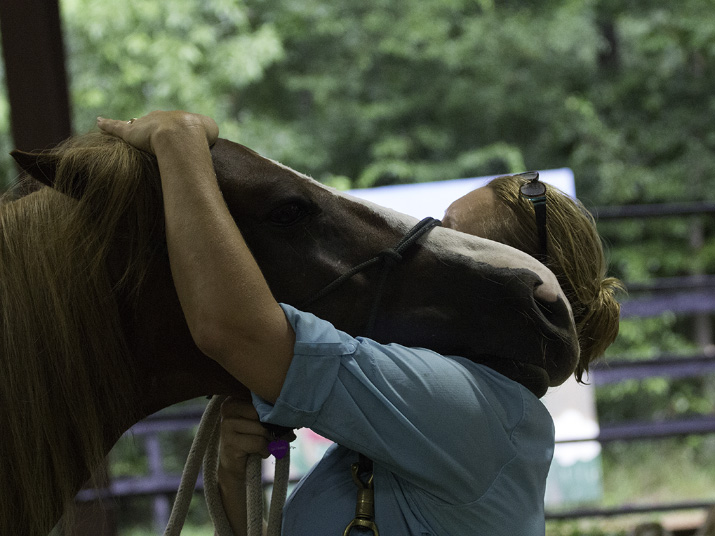 Formerly abused horse provides therapy to local children at Panther Creek Inspiration Ranch