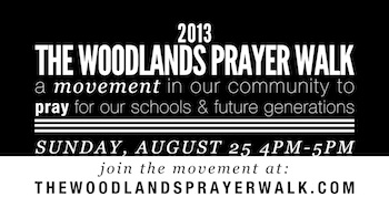 Begin the school year with prayer: The Woodlands Prayer Walk