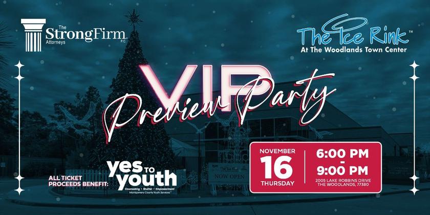 The Strong Firm announces its annual Ice Rink at The Woodlands VIP Party Nov. 16