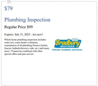 $79 Plumbing Inspection