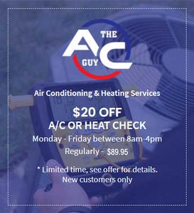 $20 Off A/C or Heat Check