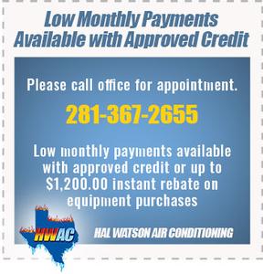 Low Monthly Payment Available with Approved Credit
