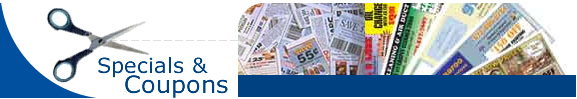 Specials & Coupons