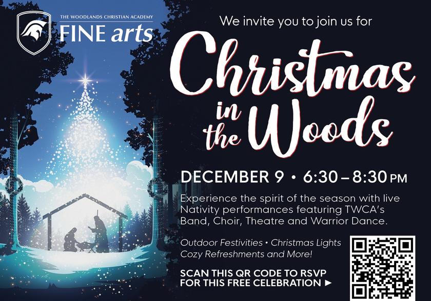 The Woodlands Christian Academy hosts a live nativity and other celebrations at Christmas in the Woods this weekend