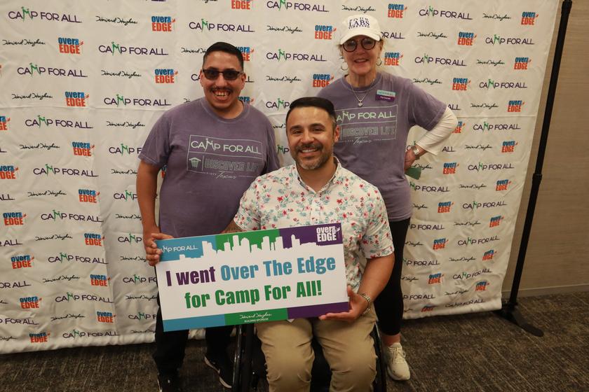 Serjio Brereda (Camp For All), Angel Ponce (May Disabilities, Pat Sorreells (Camp For All)