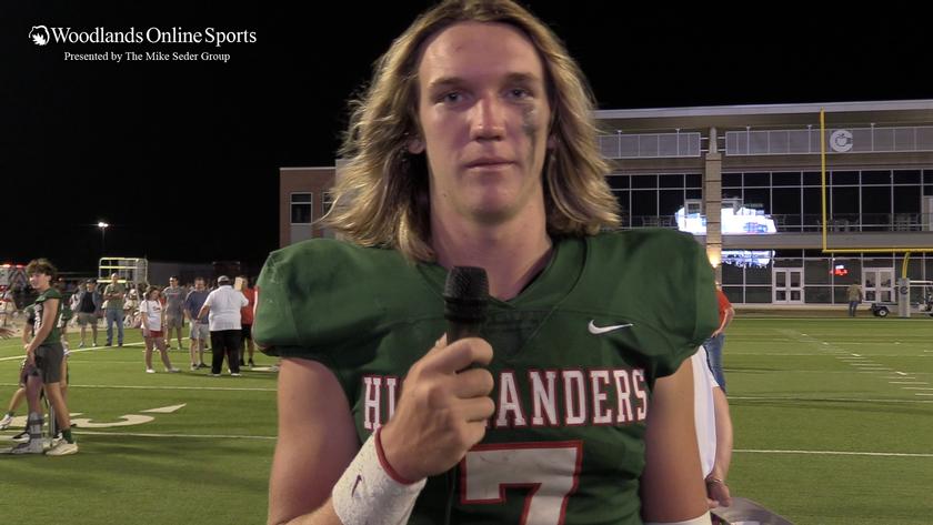 HS Football Post Game Player of the Game Interview: The Woodlands vs Conroe - 9/23/22