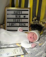 Memorial Hermann celebrates first 2024 baby born in The Woodlands
