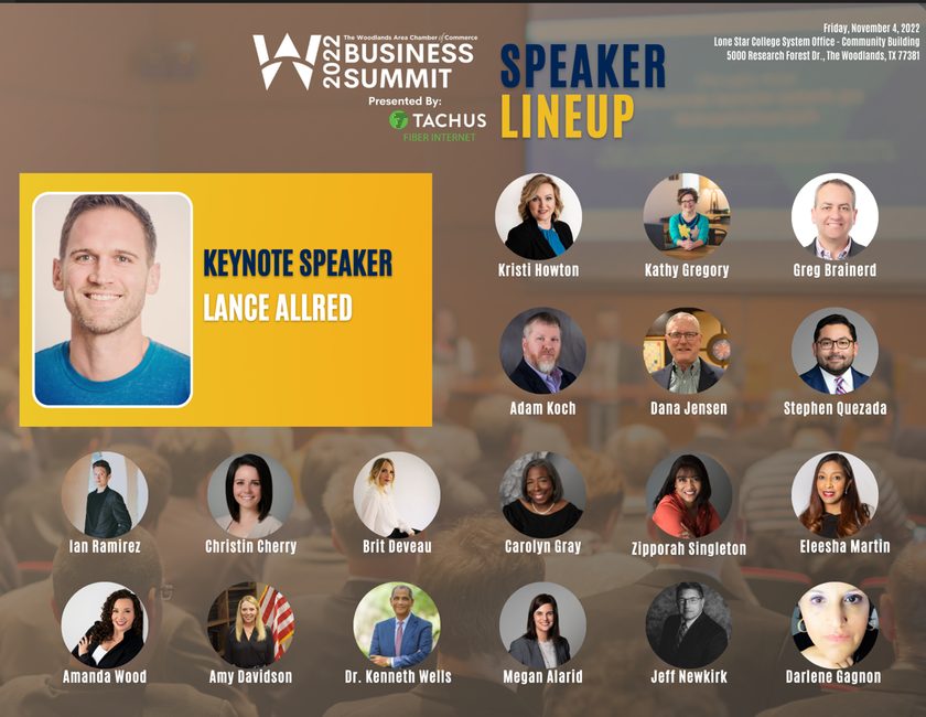 Lance Allred, First Legally Deaf NBA Player Announced As The Keynote Speaker For The 2022 Woodlands Area Business Summit