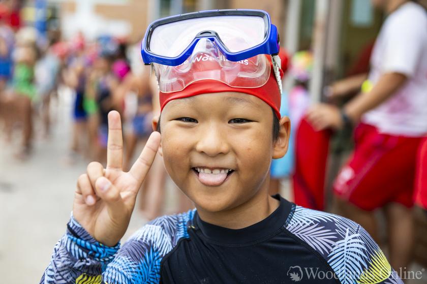 Hundreds of young athletes bring the heat to the 20th YMCA Kids Triathlon