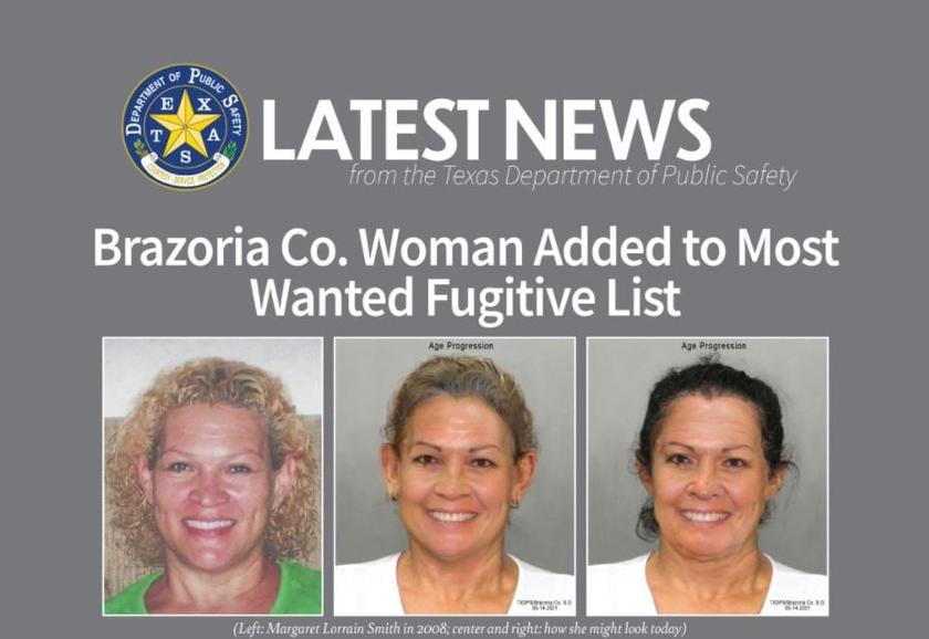Brazoria County Woman Added to Most Wanted Fugitives List
