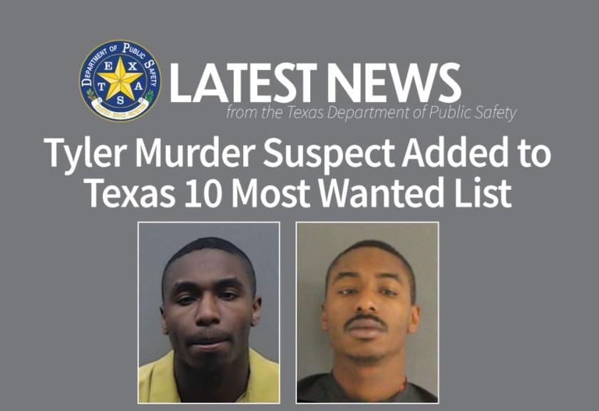 Tyler Murder Suspect Added to Texas 10 Most Wanted List