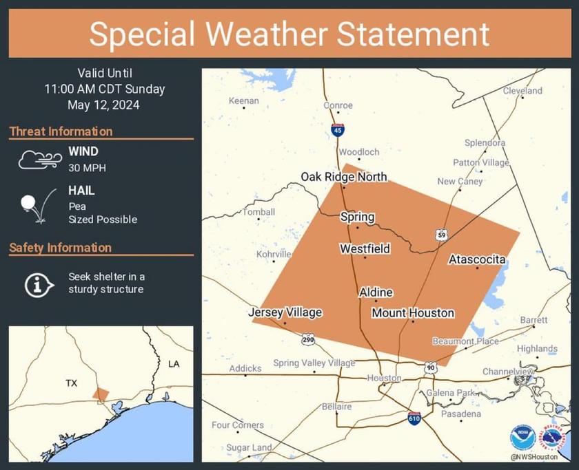 Special Weather Statement issued May 12 at 10:26AM
