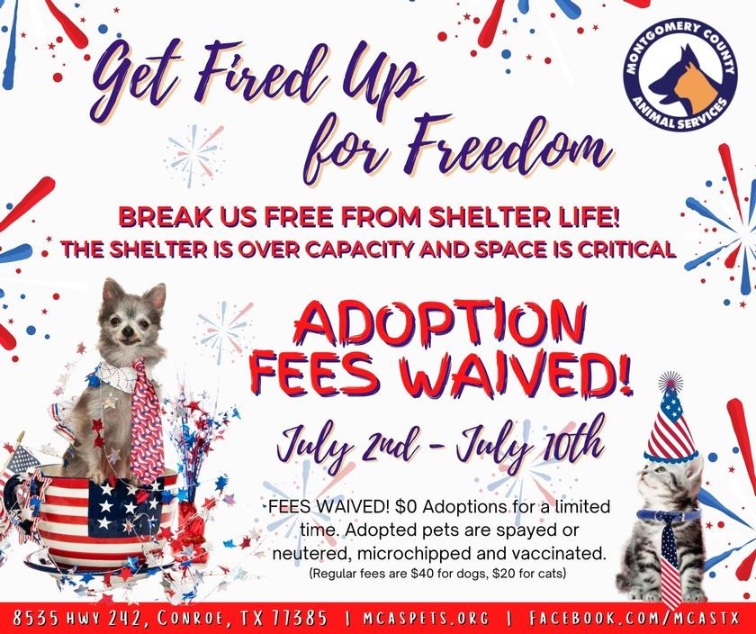 Montgomery County Animal Shelter is out of space!