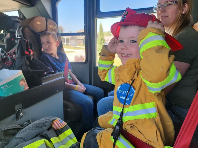 Make-A-Wish grants 3-year-old local boy’s wish for fire department-themed playset