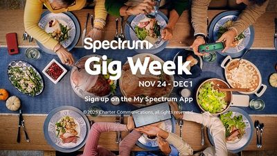 Spectrum Offering Free Gig Lift for Customers During Thanksgiving Week