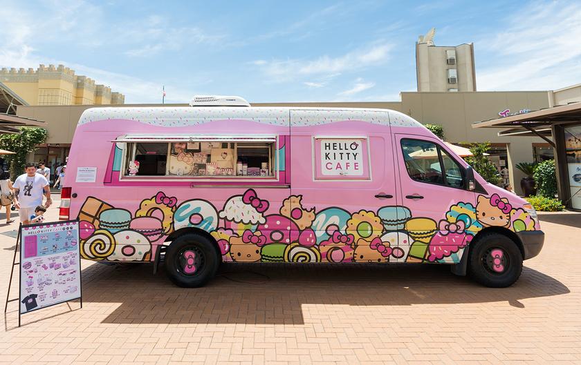 Hello Kitty Cafe Truck Makes Stop at The Woodlands Mall
