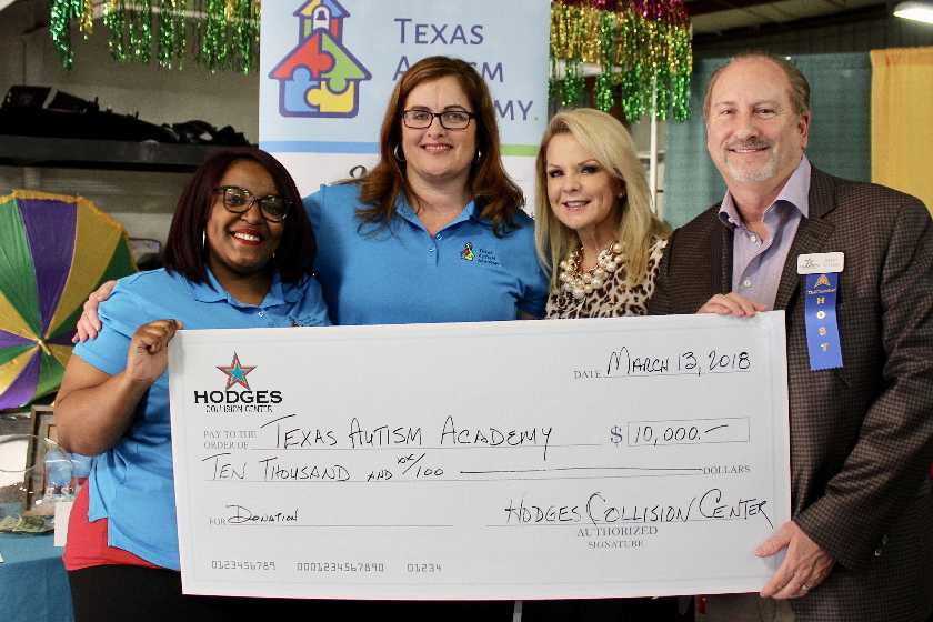 Hodges Collision donates $10,000 to Texas Autism Academy