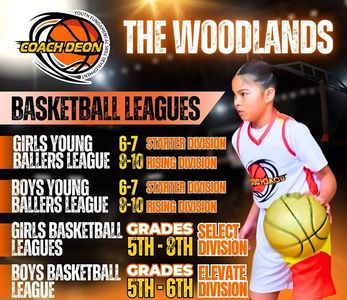 Registration Opens for September Youth Basketball Leagues With Coach Deon in The Woodlands