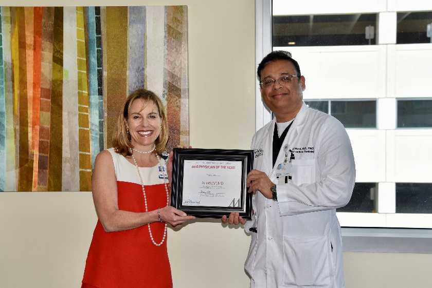 Ali Rizvi “Physician of the Year” at Houston Methodist The