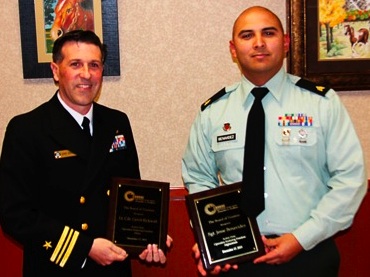 Conroe ISD board honors two men who serve the country, district