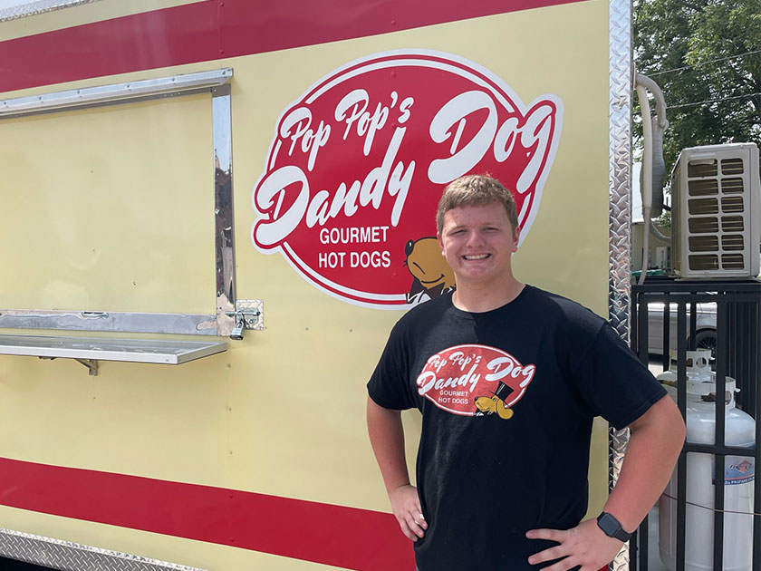 Making Pop Pop proud! 16-year-old owner of Pop Pop’s Dandy Dog serves up some great tasting fare in Downtown Montgomery