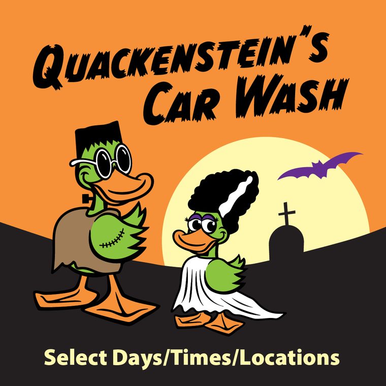 Spooktacular Fun at Quackenstein’s Car Wash!