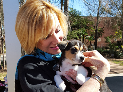 LSC-Montgomery sponsors Puppy Flight to bring dogs to new homes
