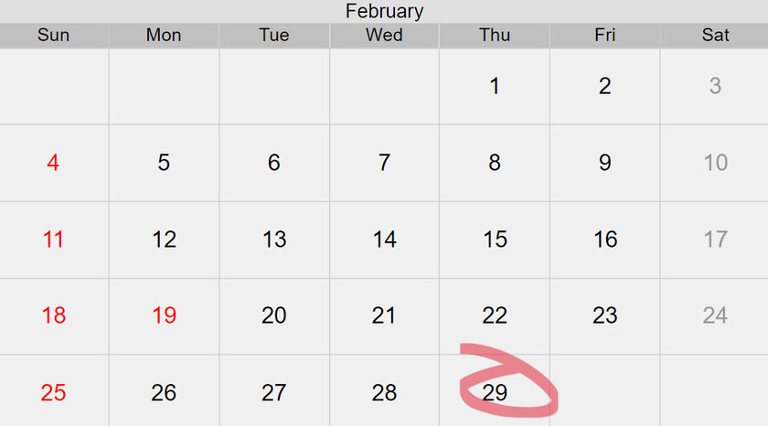 Extra time on your hands – we get an bonus day this month