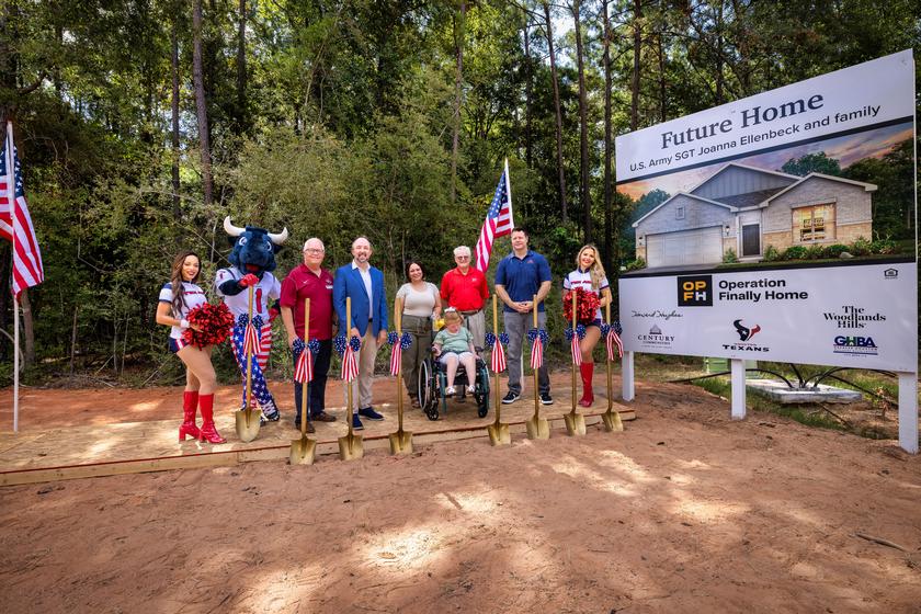 Operation Finally Home - Groundbreaking-The Woodlands Hills