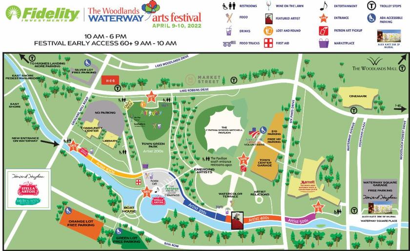 Right here, right now, the Fidelity Investments The Woodlands Waterway Arts Festival has something special happening just for you
