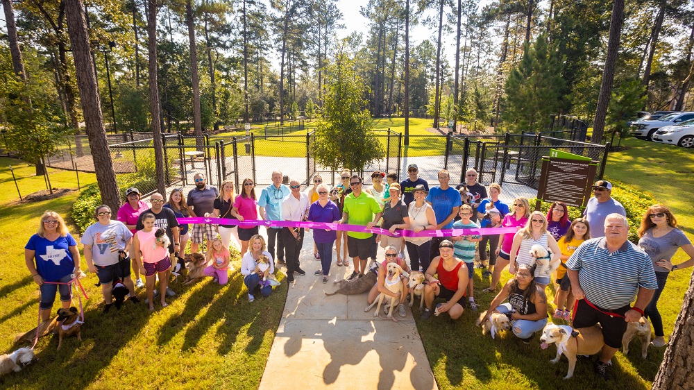 Hot Dog! Lucy & Gus Dauzat Dog Park Opens at Founders Park in The Woodland Hills