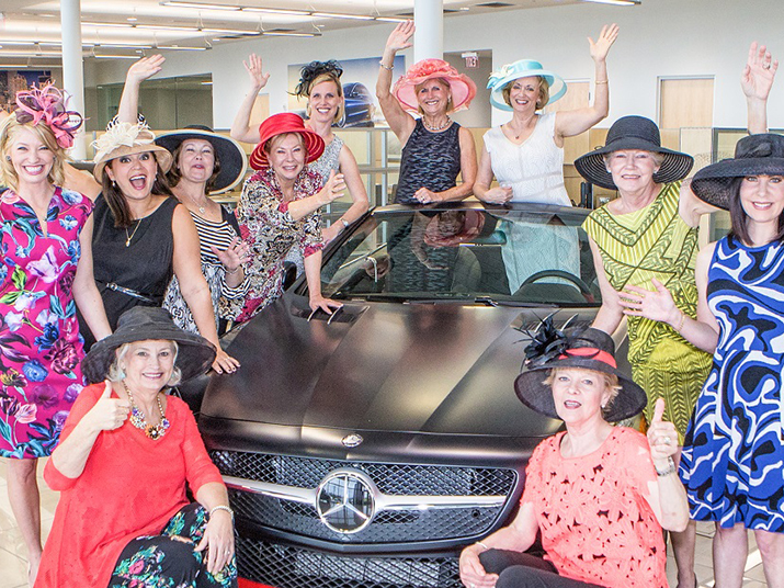 Mercedes-Benz of The Woodlands sponsors Hat Auction for New Dansville's Tea on the Lawn