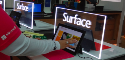 Microsoft launches SURFACE tablet at Woodlands Mall store opening