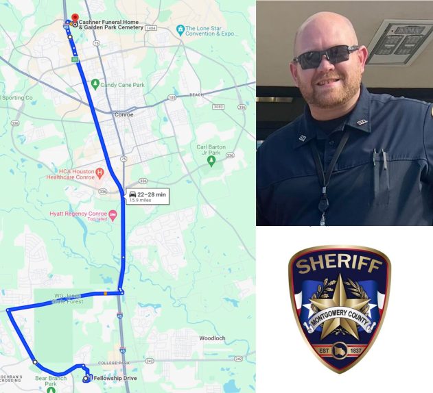Charles Rivette TRAFFIC UPDATE: Route of Thursday's procession for MCSO Deputy Charles ...