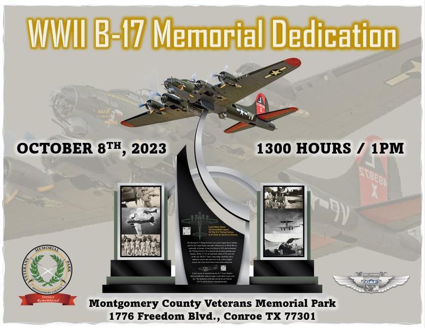 WWII B-17 Monument to be unveiled in October ceremony