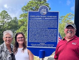 Copeland Chapel Cemetery Receives Montgomery County Historical Commission Historical Marker