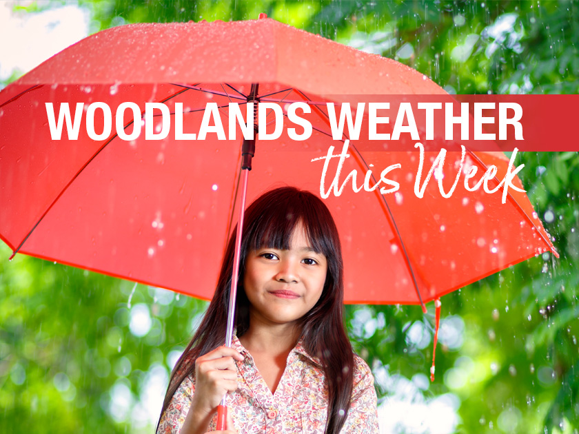Woodlands Weather This Week – Raindrops keep fallin’ on my head