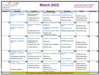 Classes Next Week and Upcoming Events (March 7th - 11th)