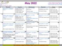 Classes Next Week and Upcoming Events (May2nd - May 5th)