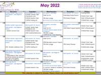 Classes Next Week and Upcoming Events (May 16th - May 20th)