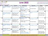 Classes Next Week and Upcoming Events (May 30th - June 3rd)