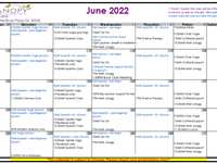 Classes Next Week and Upcoming Events (June 20th - June 24th)