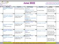 Classes Next Week and Upcoming Events (June 27th - July 1st)