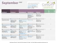 Classes Next Week and Upcoming Events (September 12th - 16th)